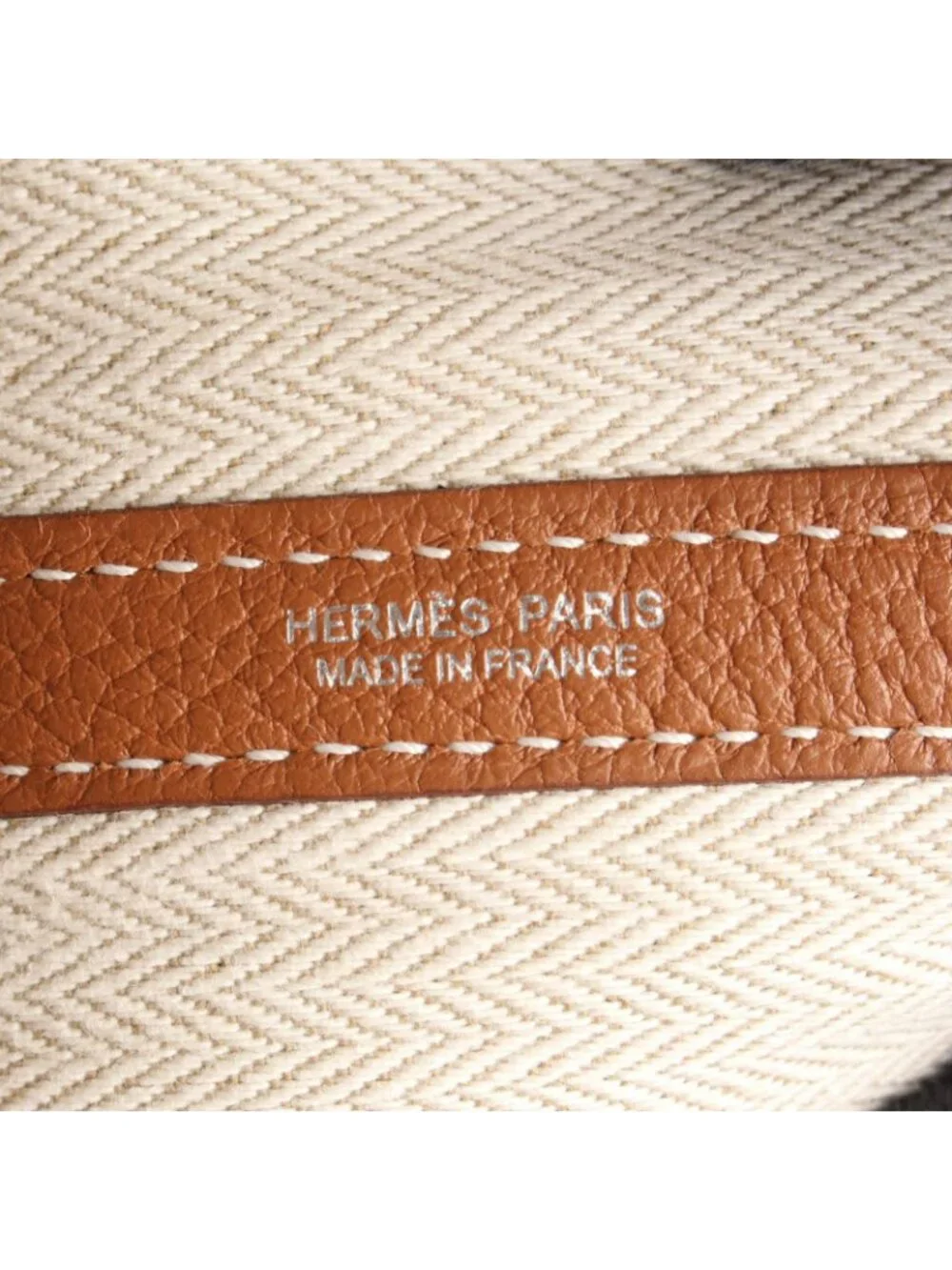 Hermes Tote Garden Party PM Gold Leather